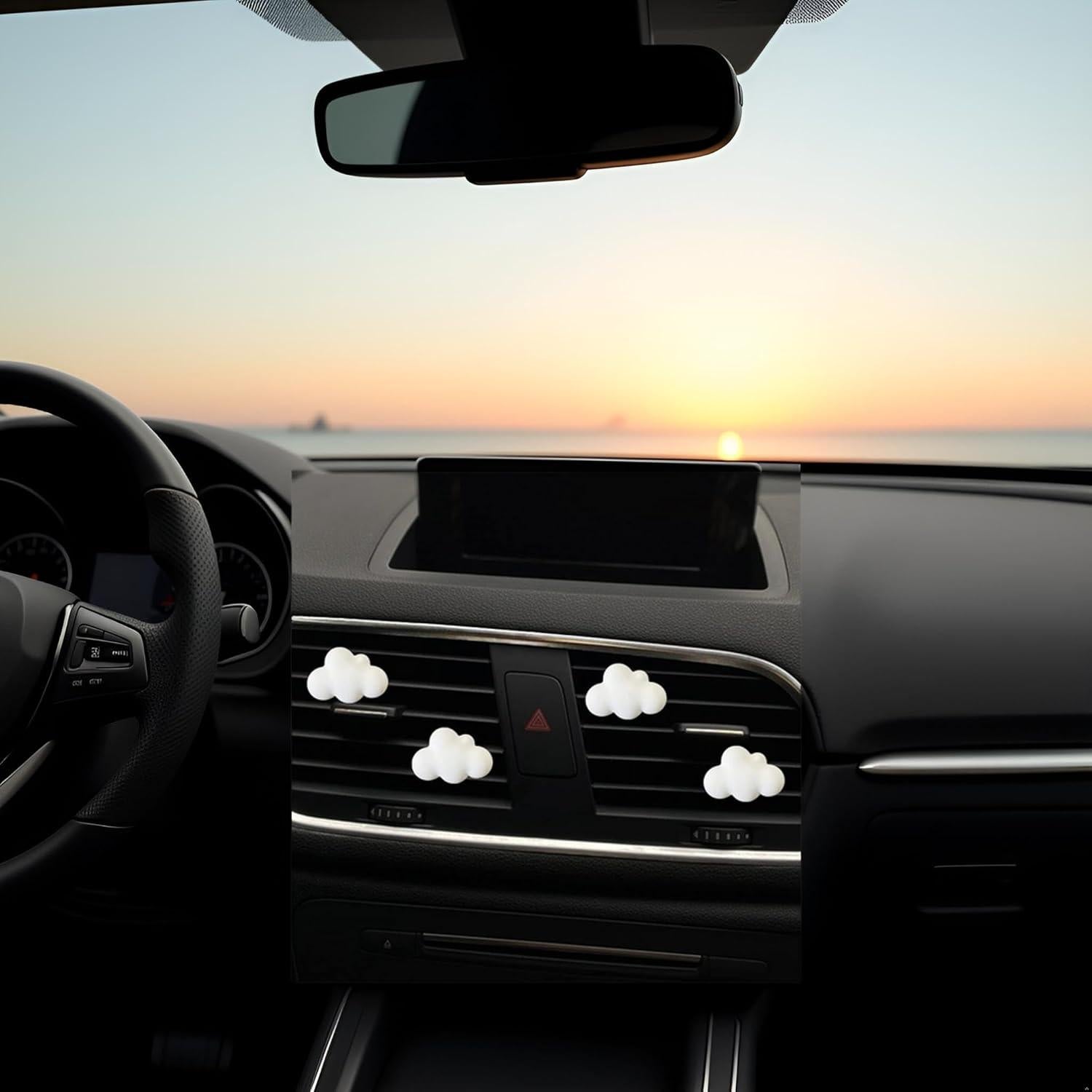 4 Clips Difusores de Aroma Nube Blanca YuanHolumid