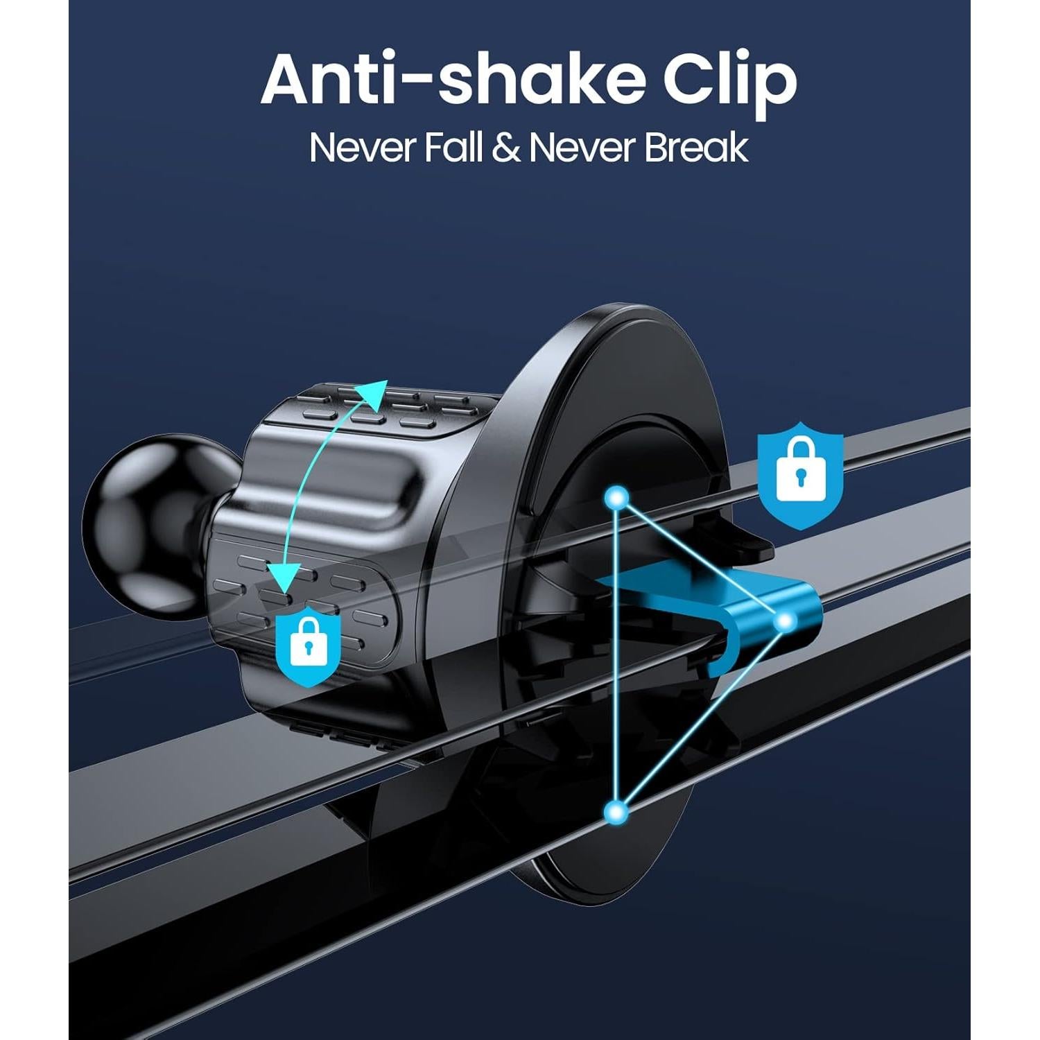 Soporte de Teléfono para Auto MOKPR Clip Ventilación 17mm