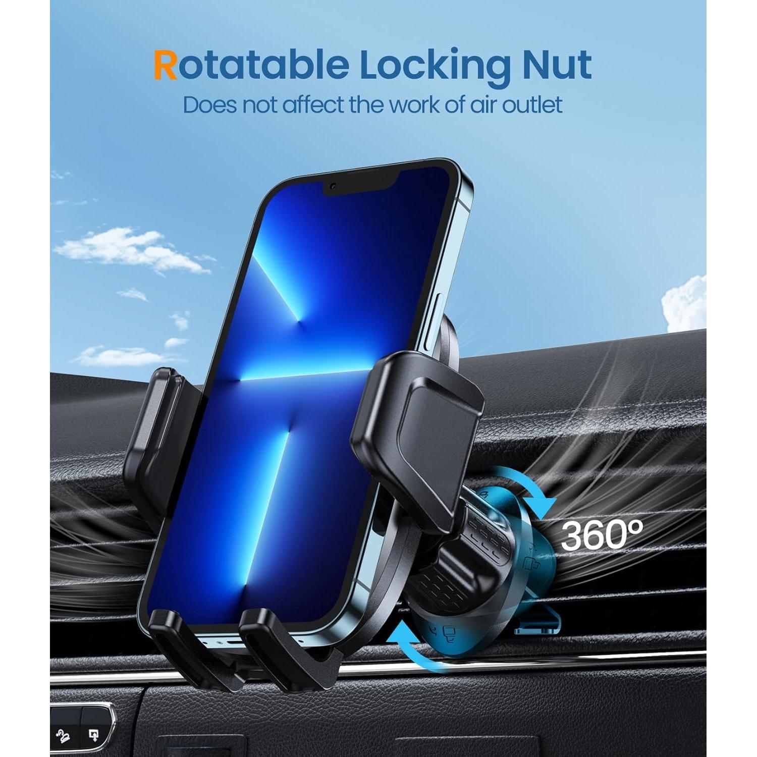 Soporte de Teléfono para Auto MOKPR Clip Ventilación 17mm