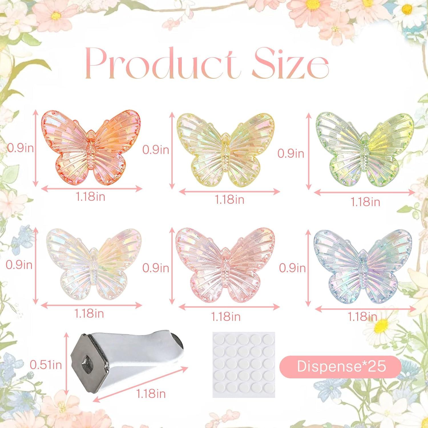 Set de 6 Clips de Ventilación Mariposa Zmoso para Coche