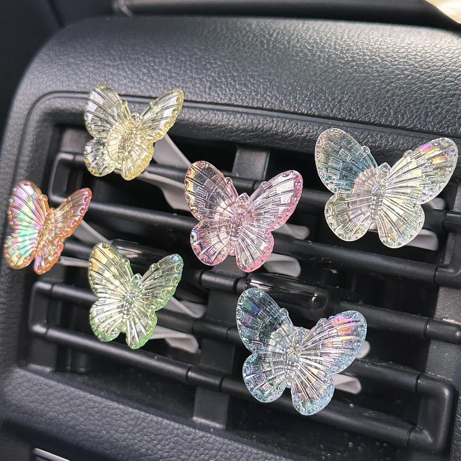 Set de 6 Clips de Ventilación Mariposa Zmoso para Coche