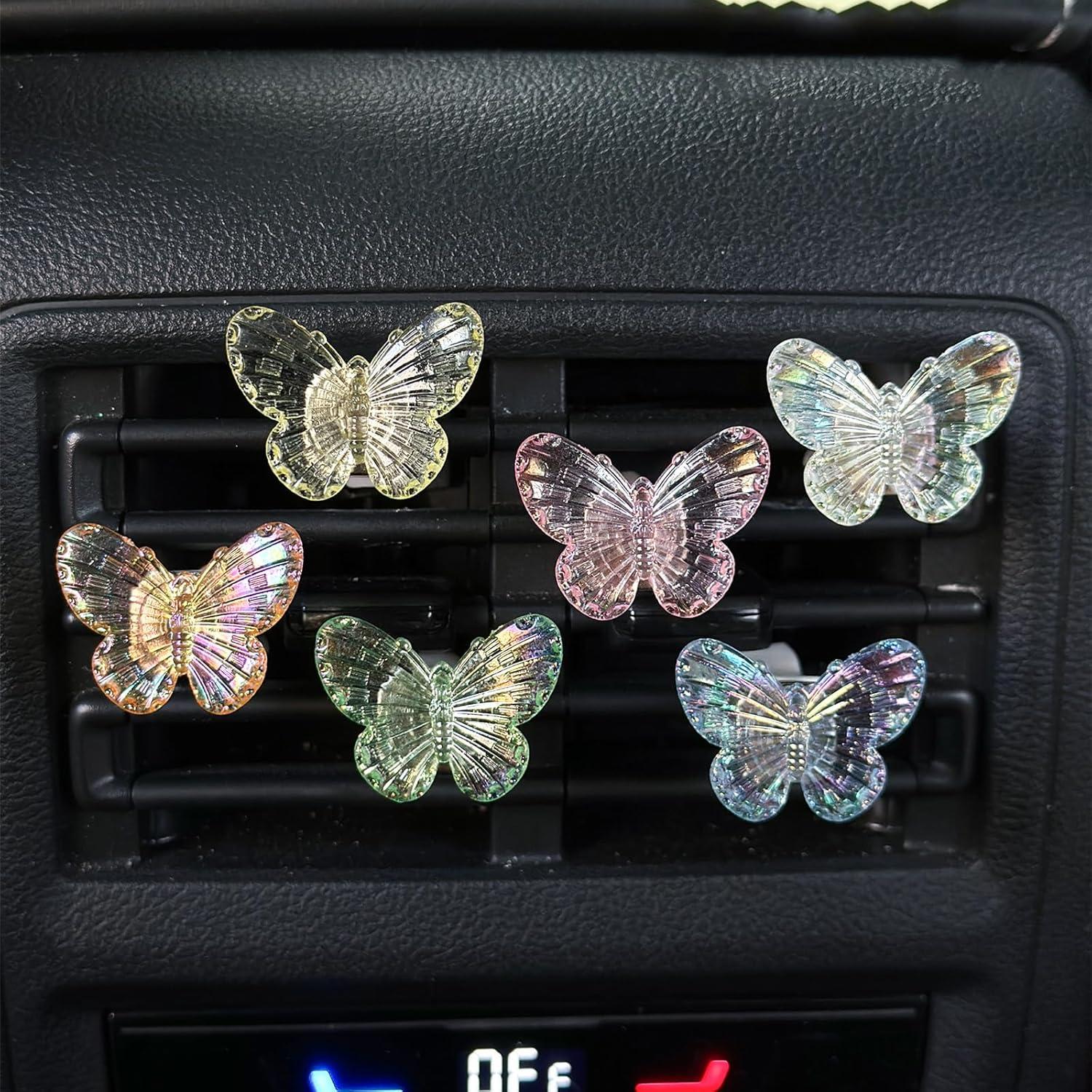 Set de 6 Clips de Ventilación Mariposa Zmoso para Coche