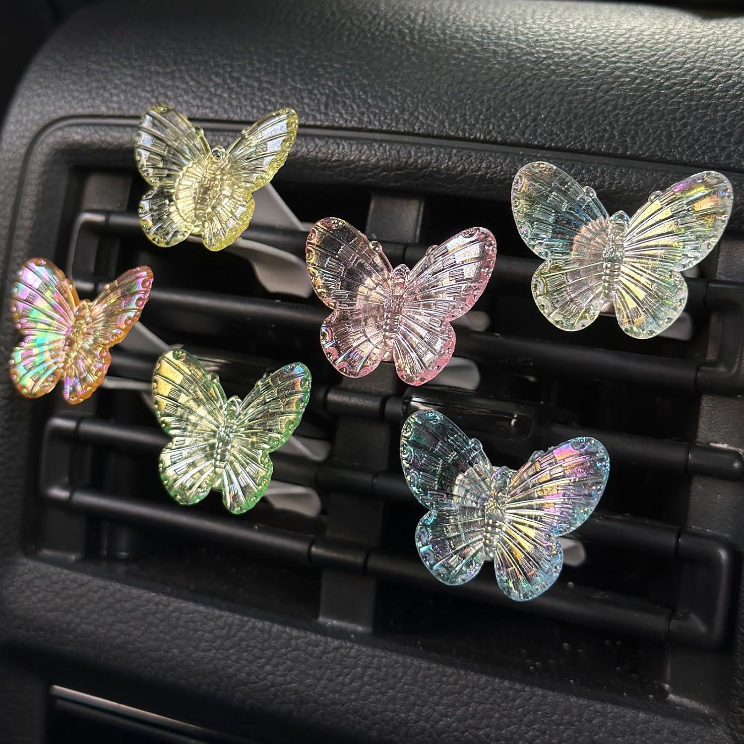Set de 6 Clips de Ventilación Mariposa Zmoso para Coche