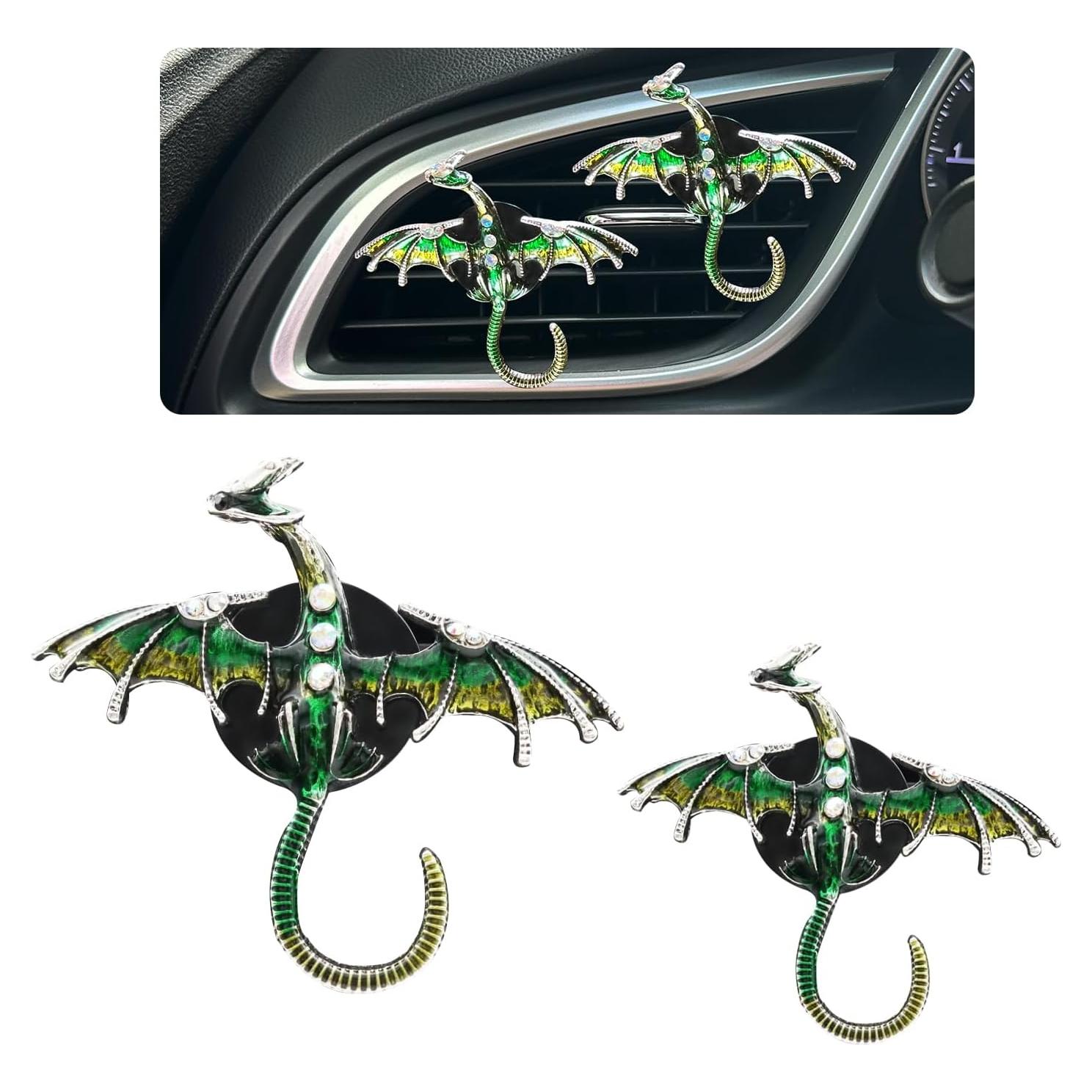 Clip de Ventilación Dragón Verde ORIESSE 2pcs Ambientador