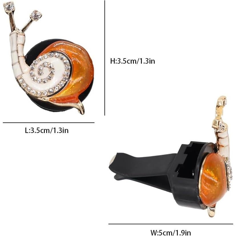 Clip de Ventilación de Caracol ORIESSE 2pcs Ambientador Recargable