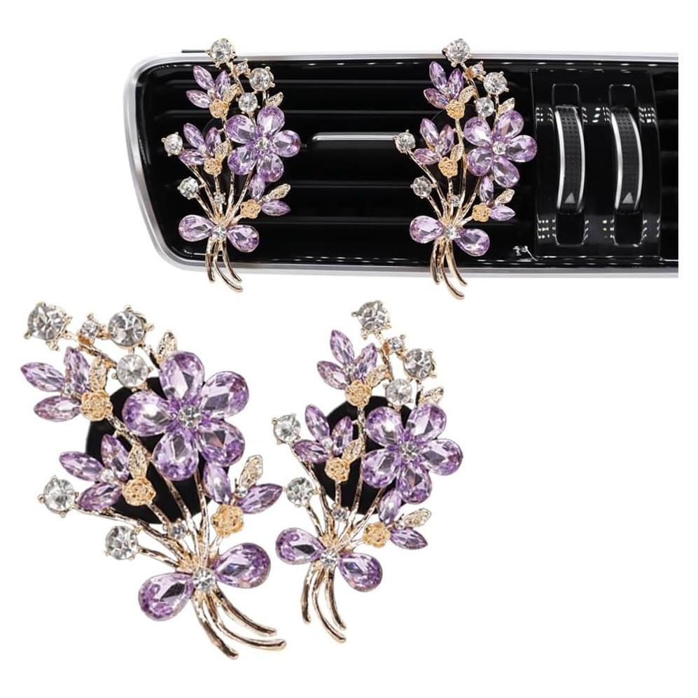 2 Clips de Ventilación de Flores ORIESSE con Fragancia Recargable