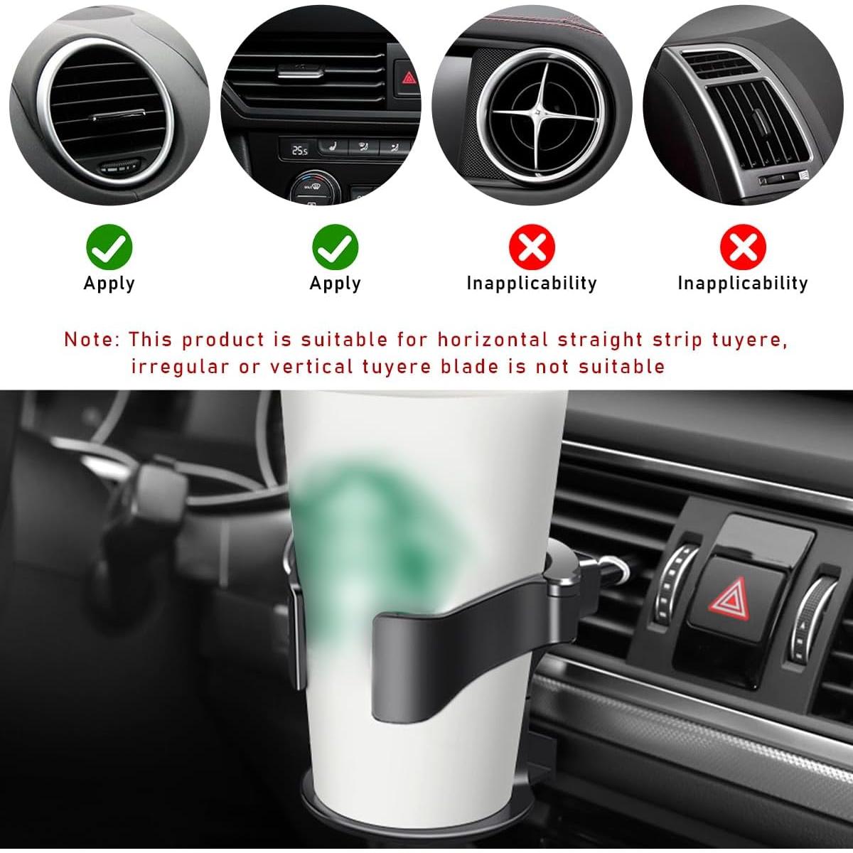Soporte para Taza de Auto Ohleats Ajustable con Clips