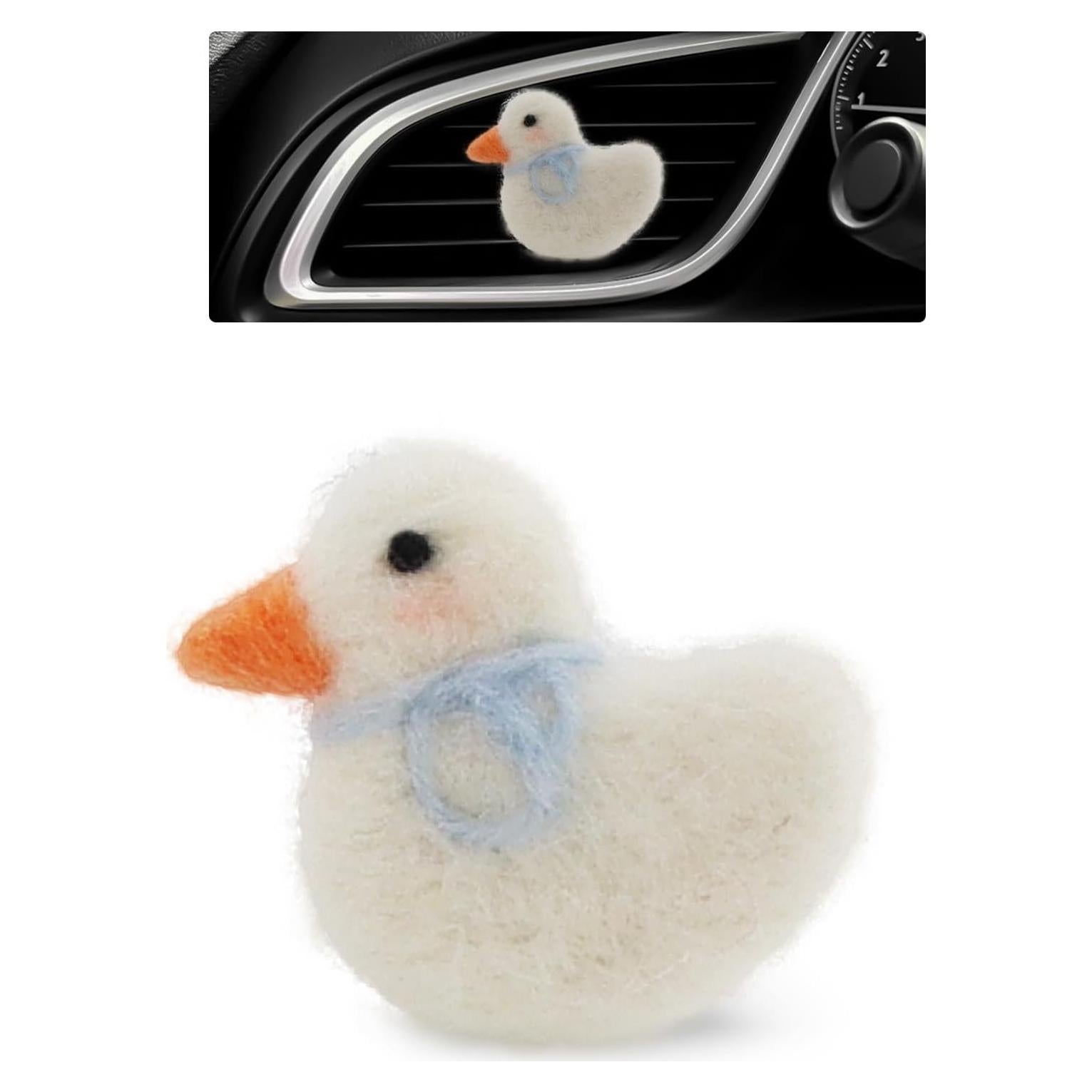 Clip de Ventilación de Auto ORIESSE Pato Blanco con Ambientador