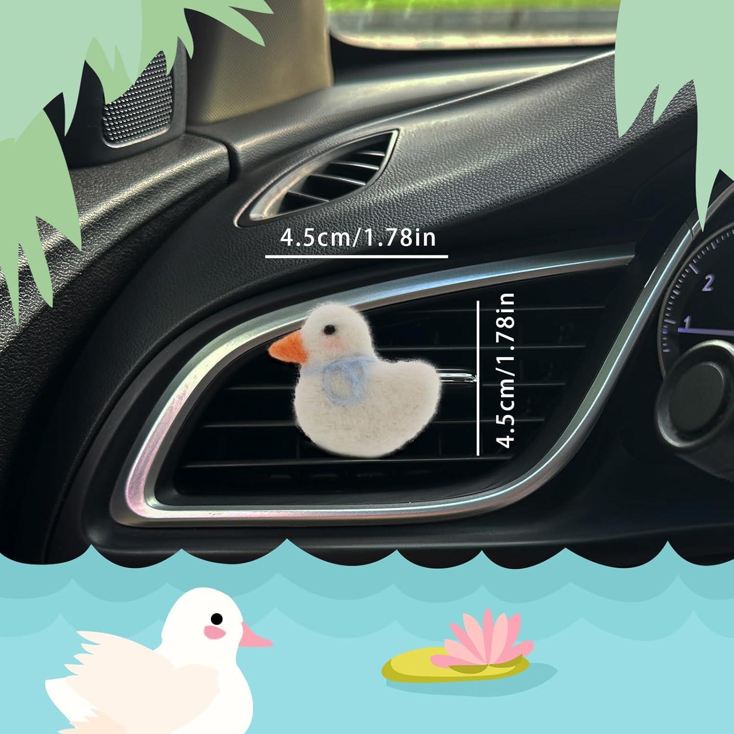 Clip de Ventilación de Auto ORIESSE Pato Blanco con Ambientador