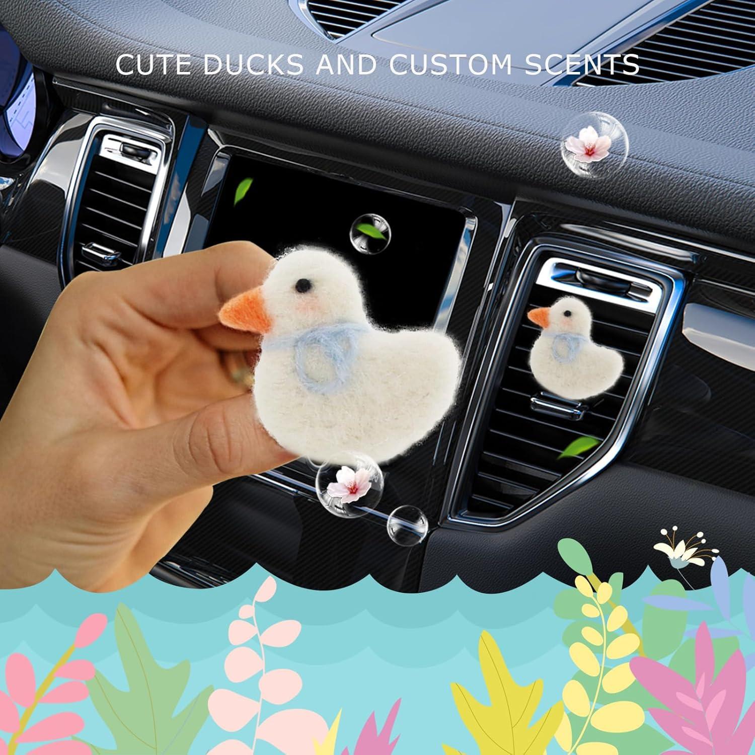 Clip de Ventilación de Auto ORIESSE Pato Blanco con Ambientador