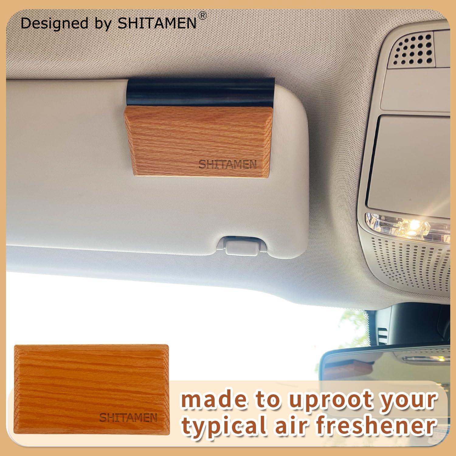 Ambientador de Auto SHITAMEN de Madera Ámbar - Kit Inicio