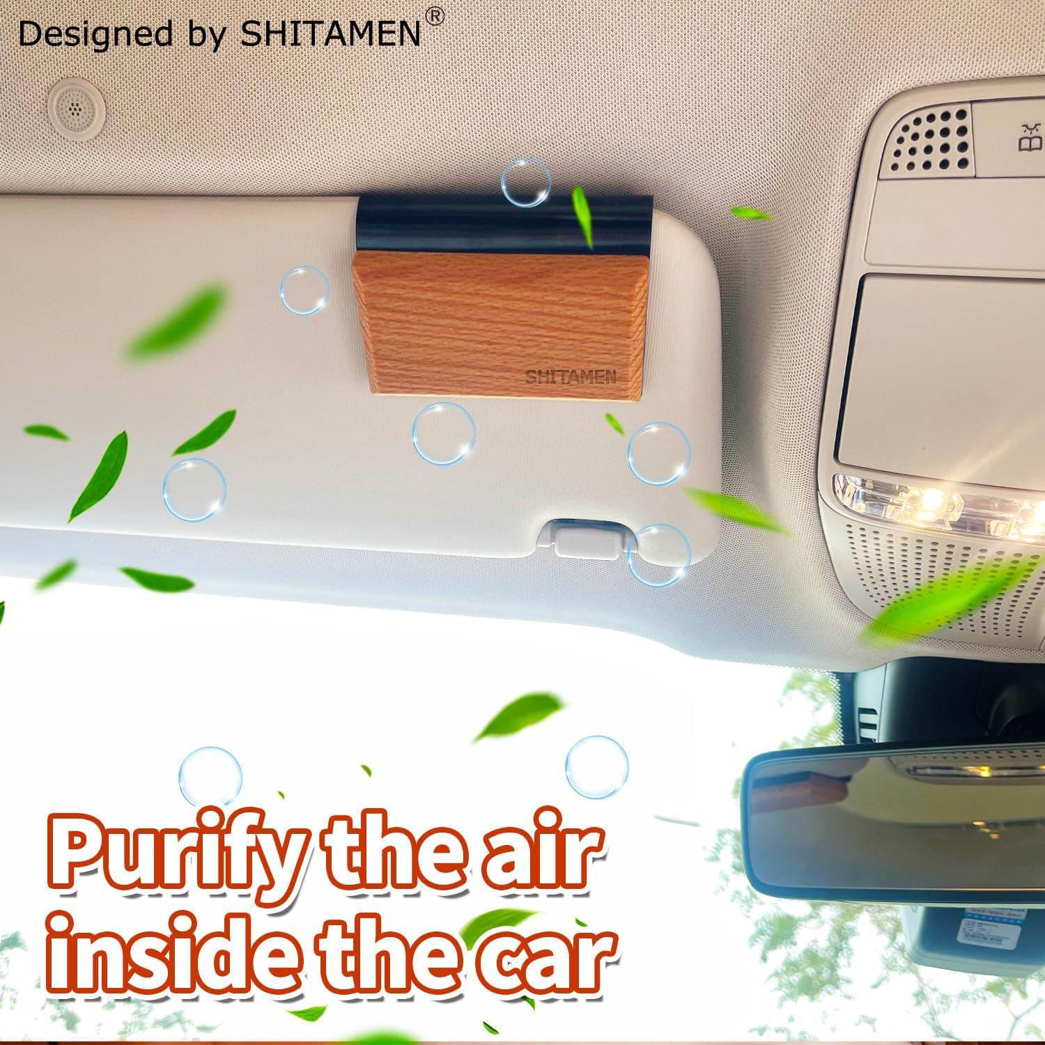 Ambientador de Auto SHITAMEN de Madera Ámbar - Kit Inicio