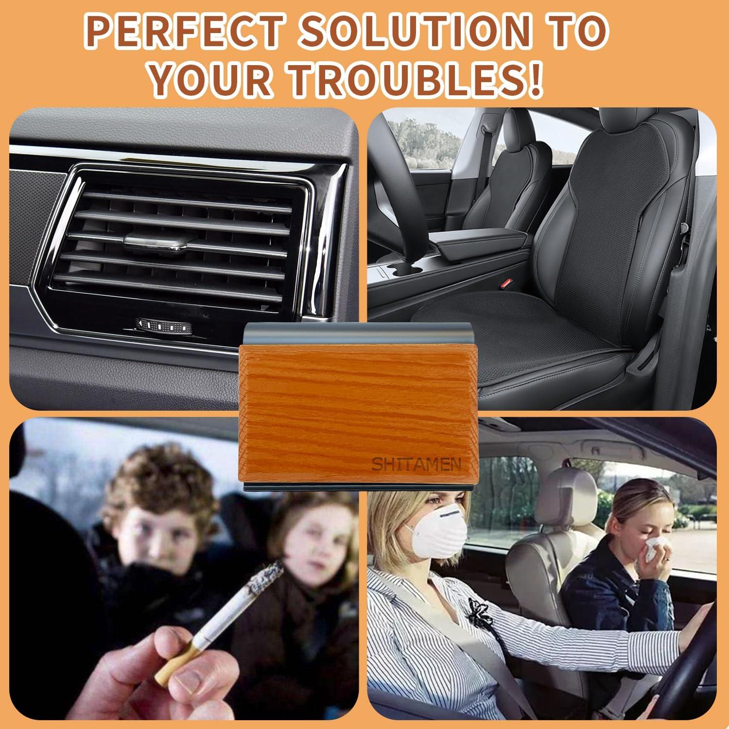 Ambientador de Auto SHITAMEN de Madera Ámbar - Kit Inicio