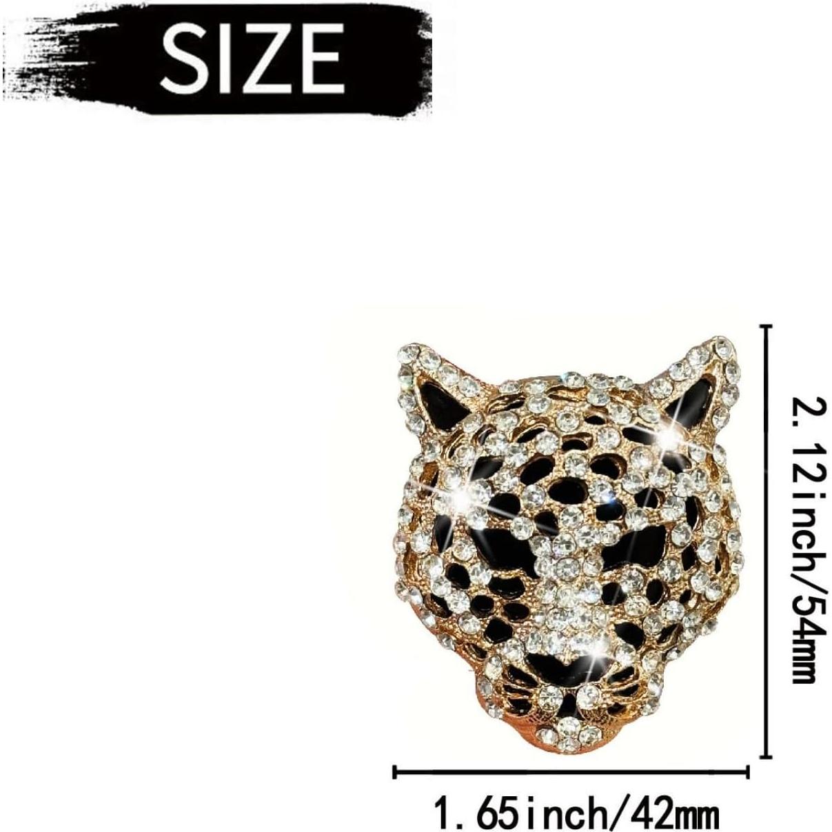 Ambientadores de Aire Leopardo Dorado WLngtv - 2 Pcs con Rhinestones