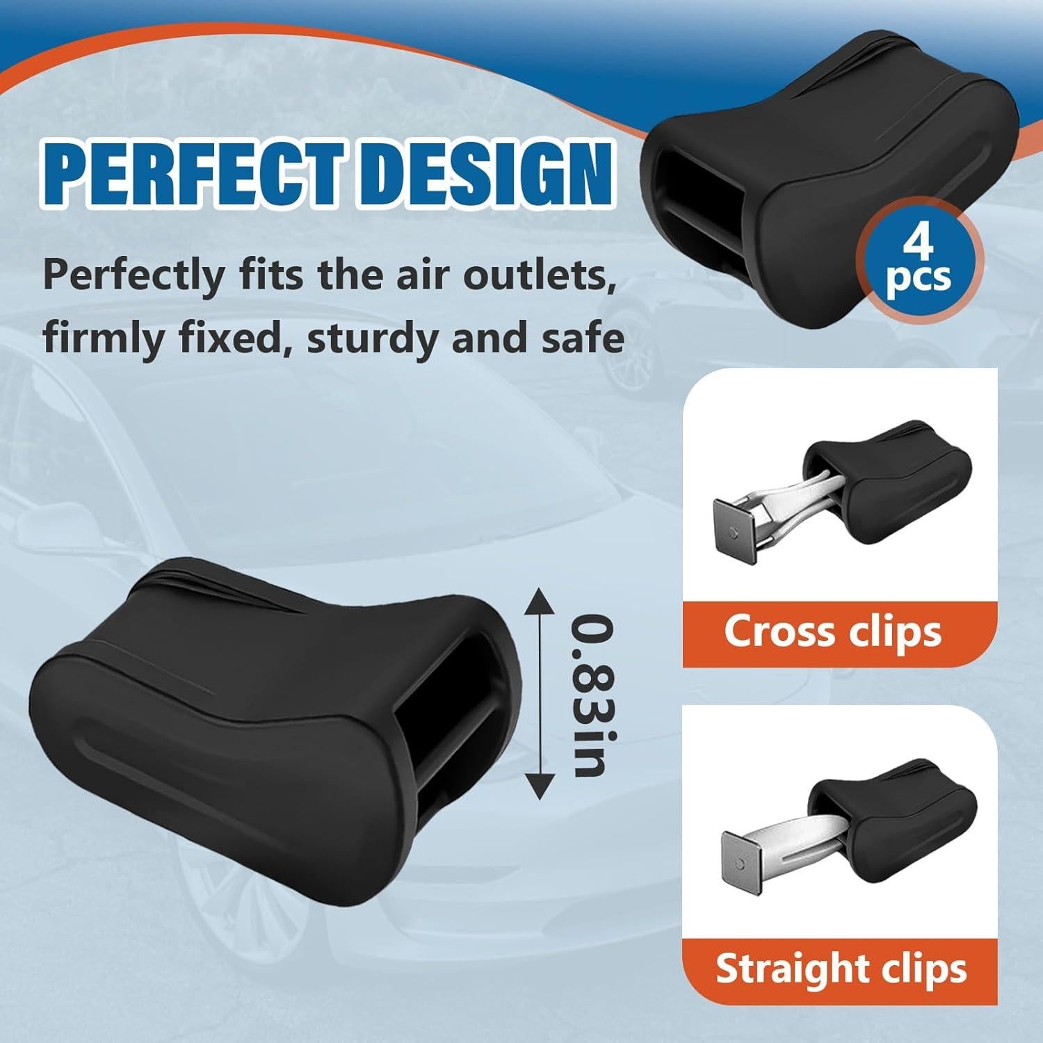 Adaptador de Ambientador Foycow para Tesla Model 3 y Y - 4 Pcs