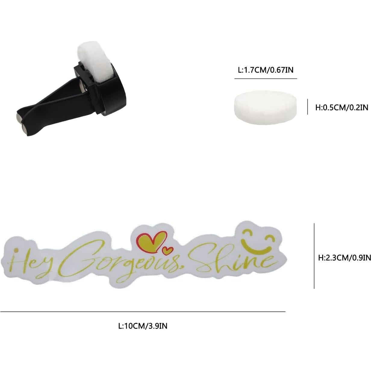 60 Almohadillas de Fieltro para Ambientador de Coche ORIESSE