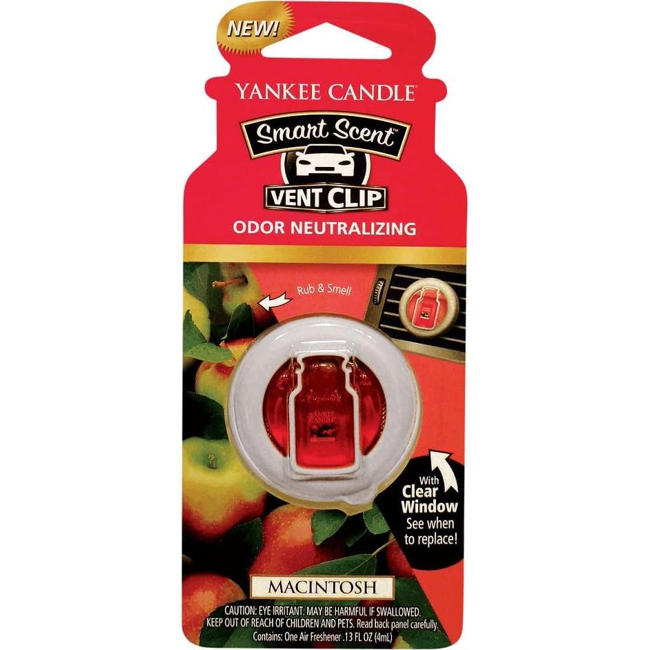 Aromatizante de Auto Yankee Candle Smart Scent Clips 4 Unidades Macintosh