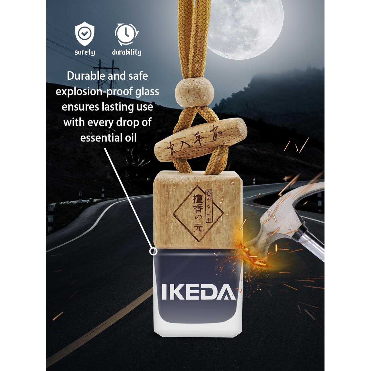 Ambientador de Auto Ikeda Scents Noche Oscura 10ml con Clip