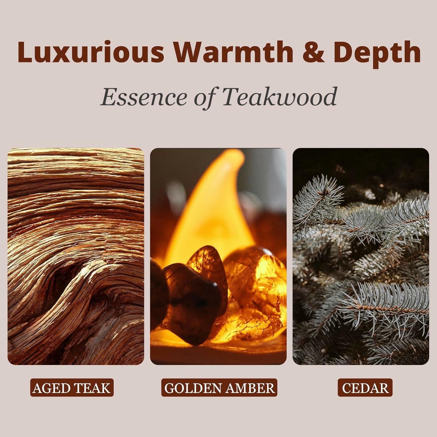 Ambientador de Auto CRATIK Teak - Difusor Natural para Visera