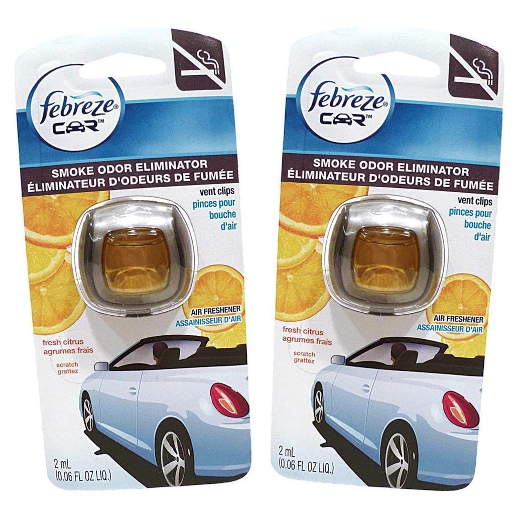 Ambientador para Automóvil Febreze Clips Ventilación Aroma Cítrico