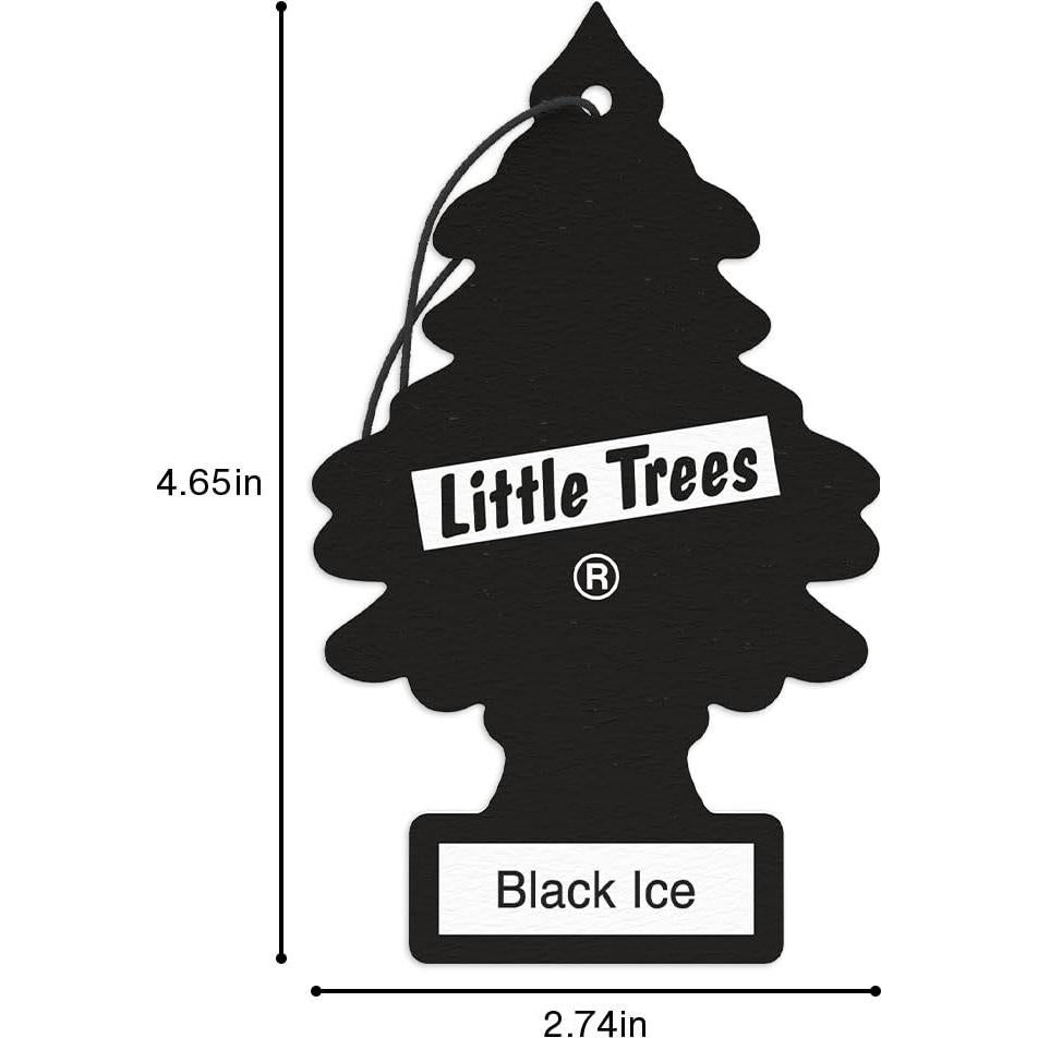 Ambientador de Aire Little Trees Hielo Negro 24 Unidades