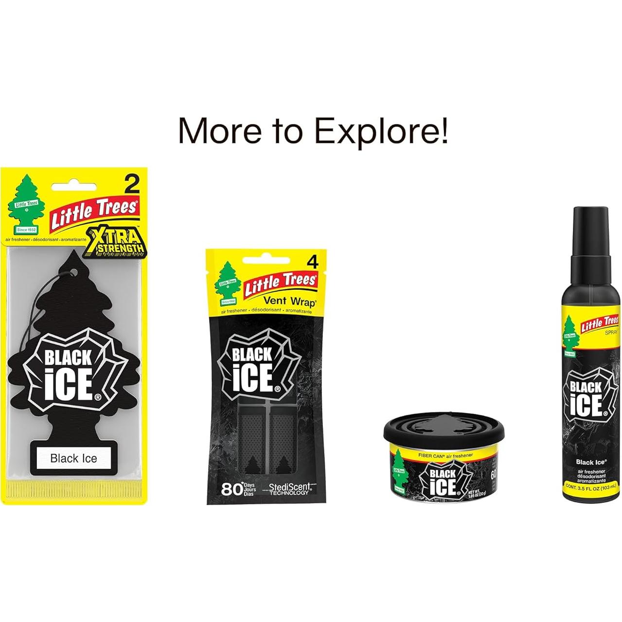 Ambientador de Aire Little Trees Hielo Negro 24 Unidades