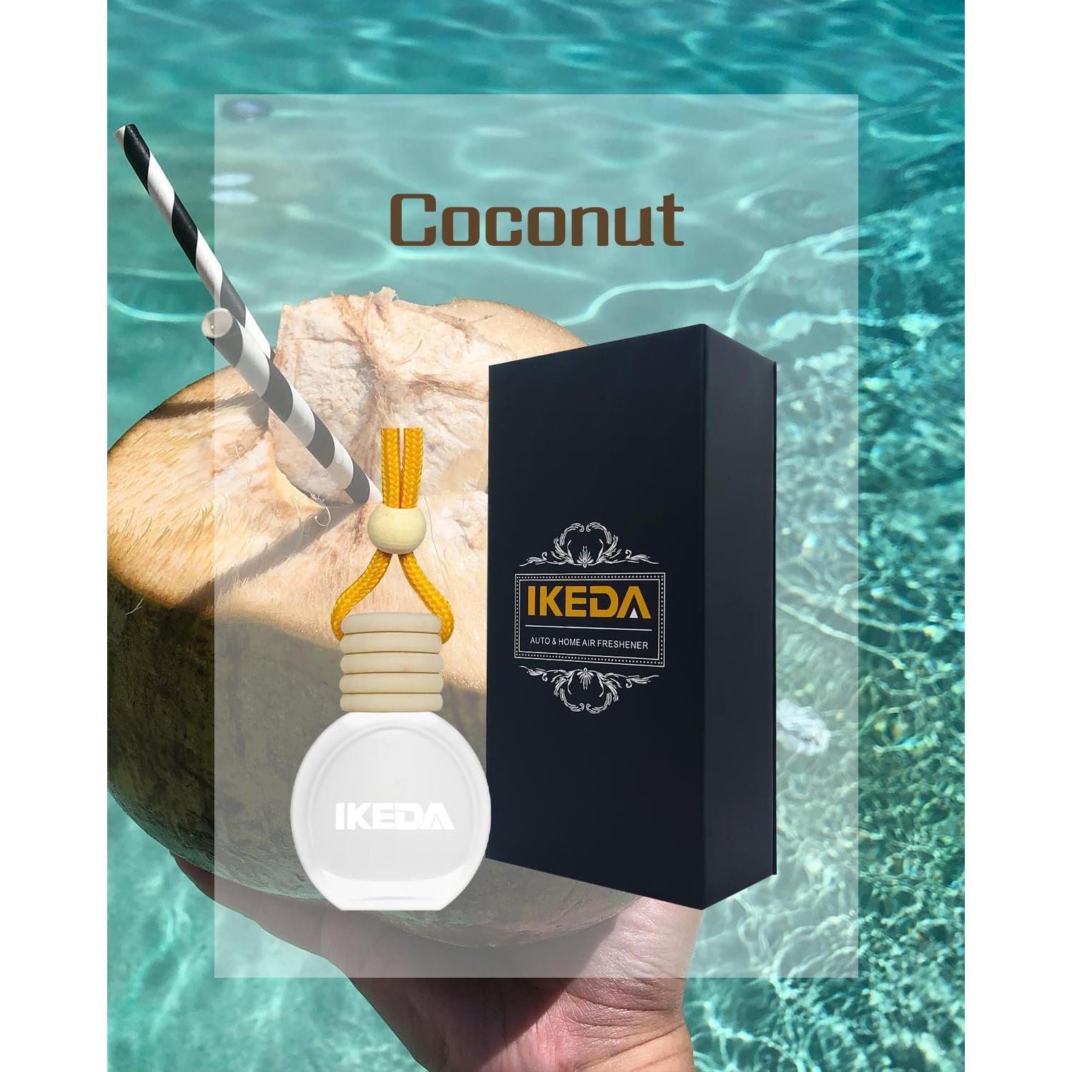 Ambientador de Auto Ikeda Coco Colgante 90g - Fragancia Duradera