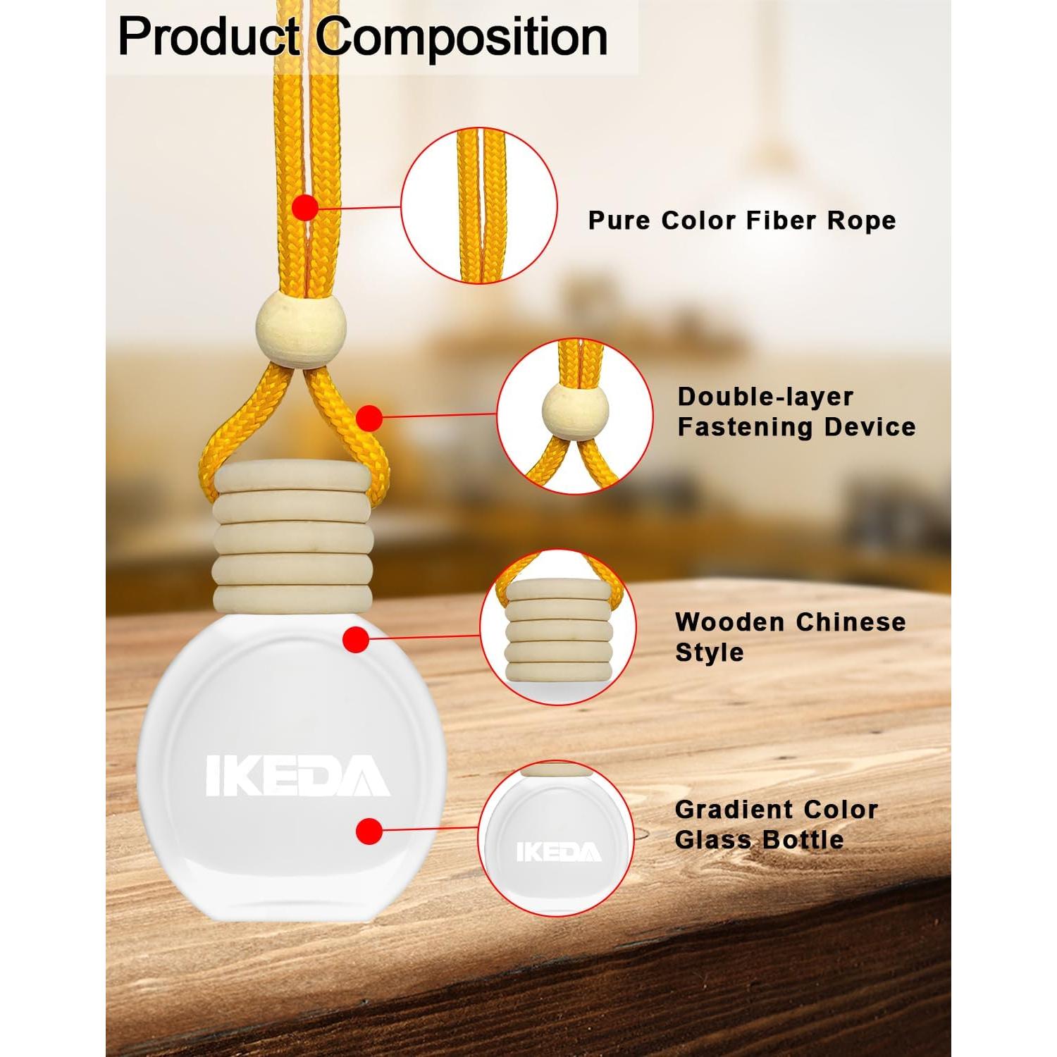 Ambientador de Auto Ikeda Coco Colgante 90g - Fragancia Duradera