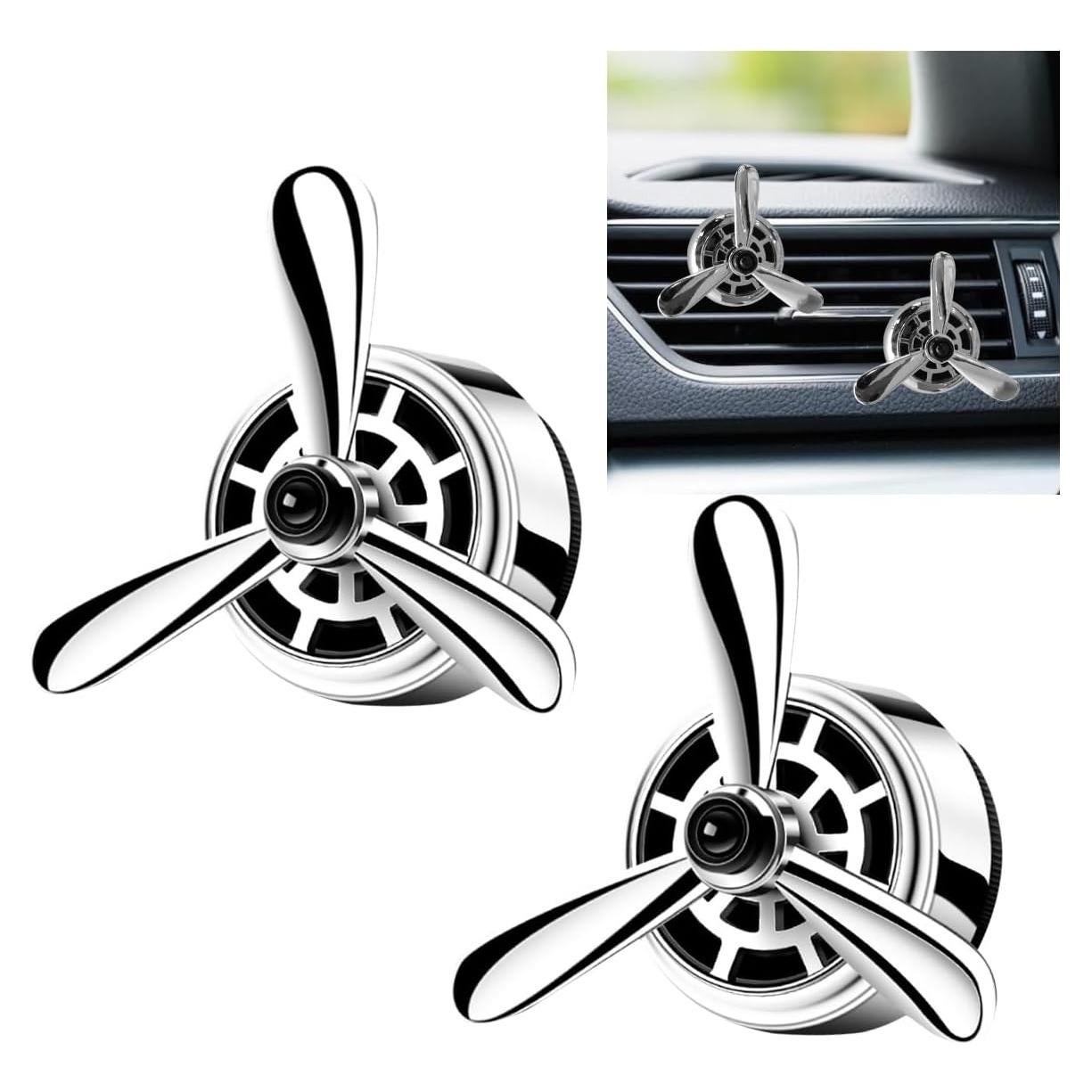 Clip Ambientador de Aire para Coche SMILFUY 2PCS Plata