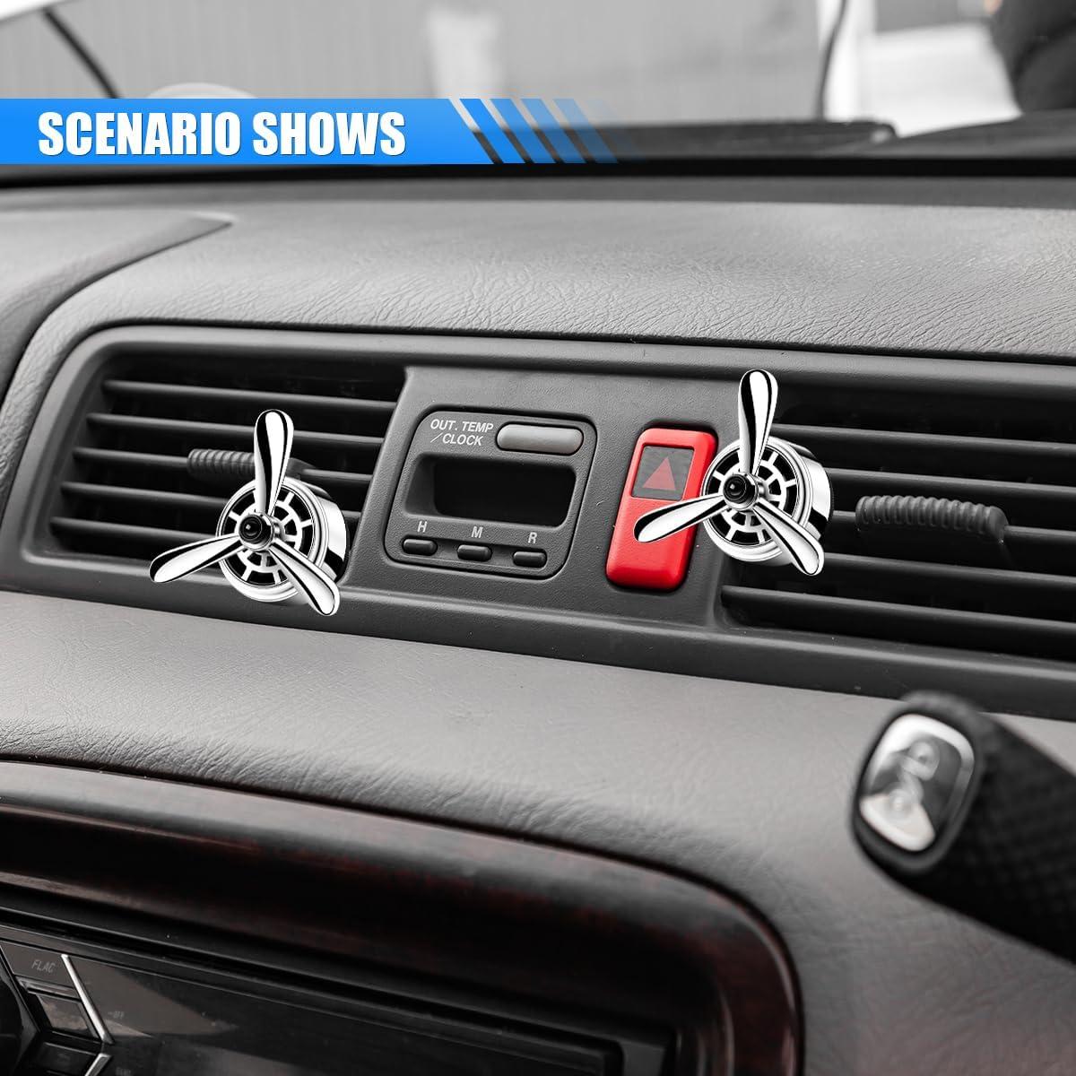 Clip Ambientador de Aire para Coche SMILFUY 2PCS Plata