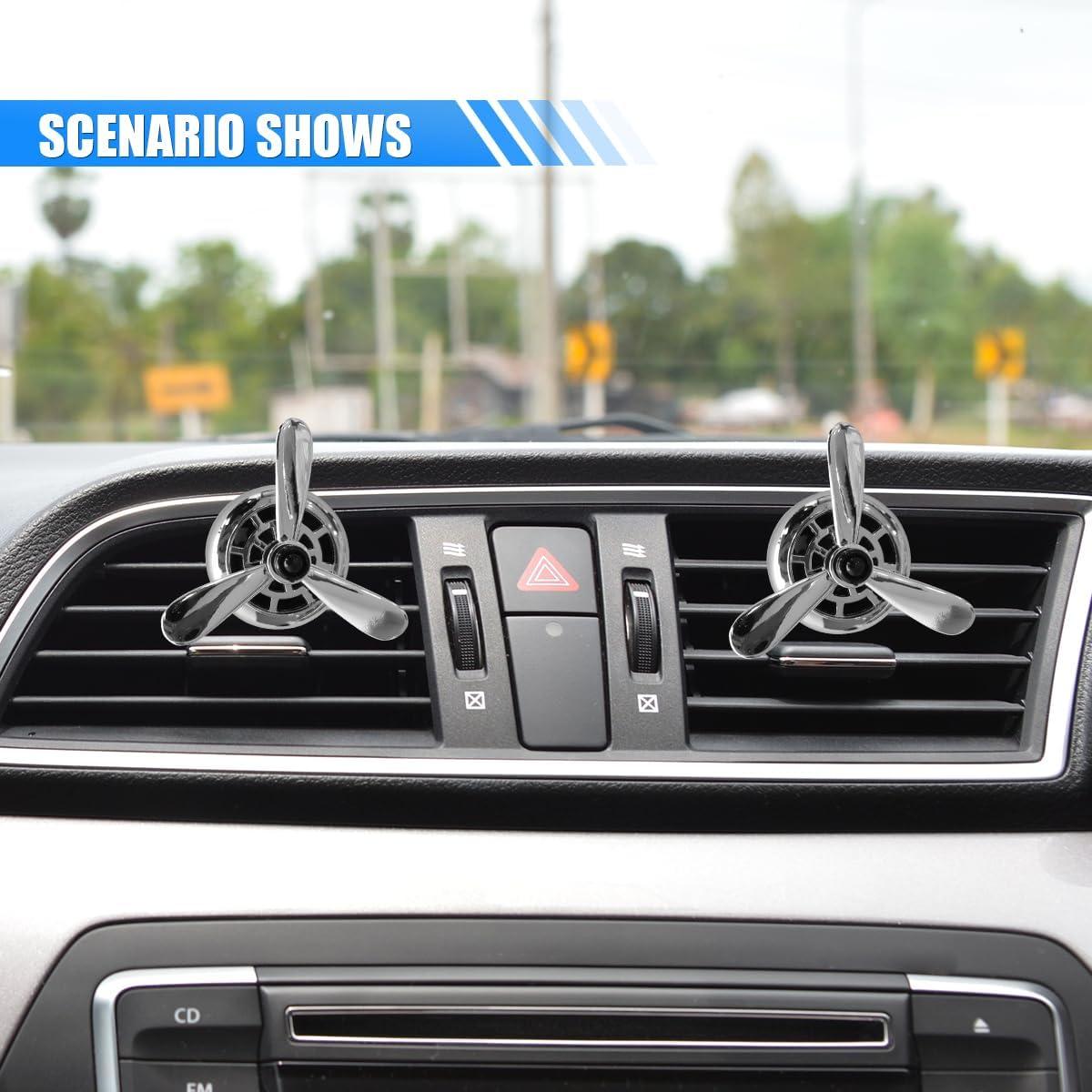 Clip Ambientador de Aire para Coche SMILFUY 2PCS Plata