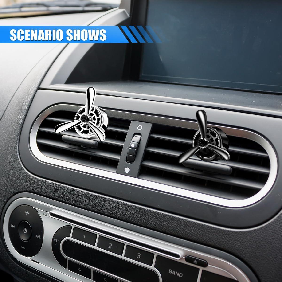 Clip Ambientador de Aire para Coche SMILFUY 2PCS Plata
