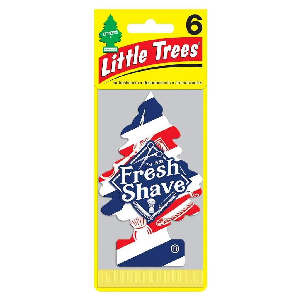 Ambientador de coche Little Trees 6-Pack Afeitado Fresco