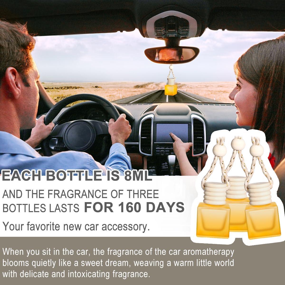 Ambientadores de Auto TONGFU-US 3-Pack 10ml Rosa Ébano, Durazno Miel, Cítricos