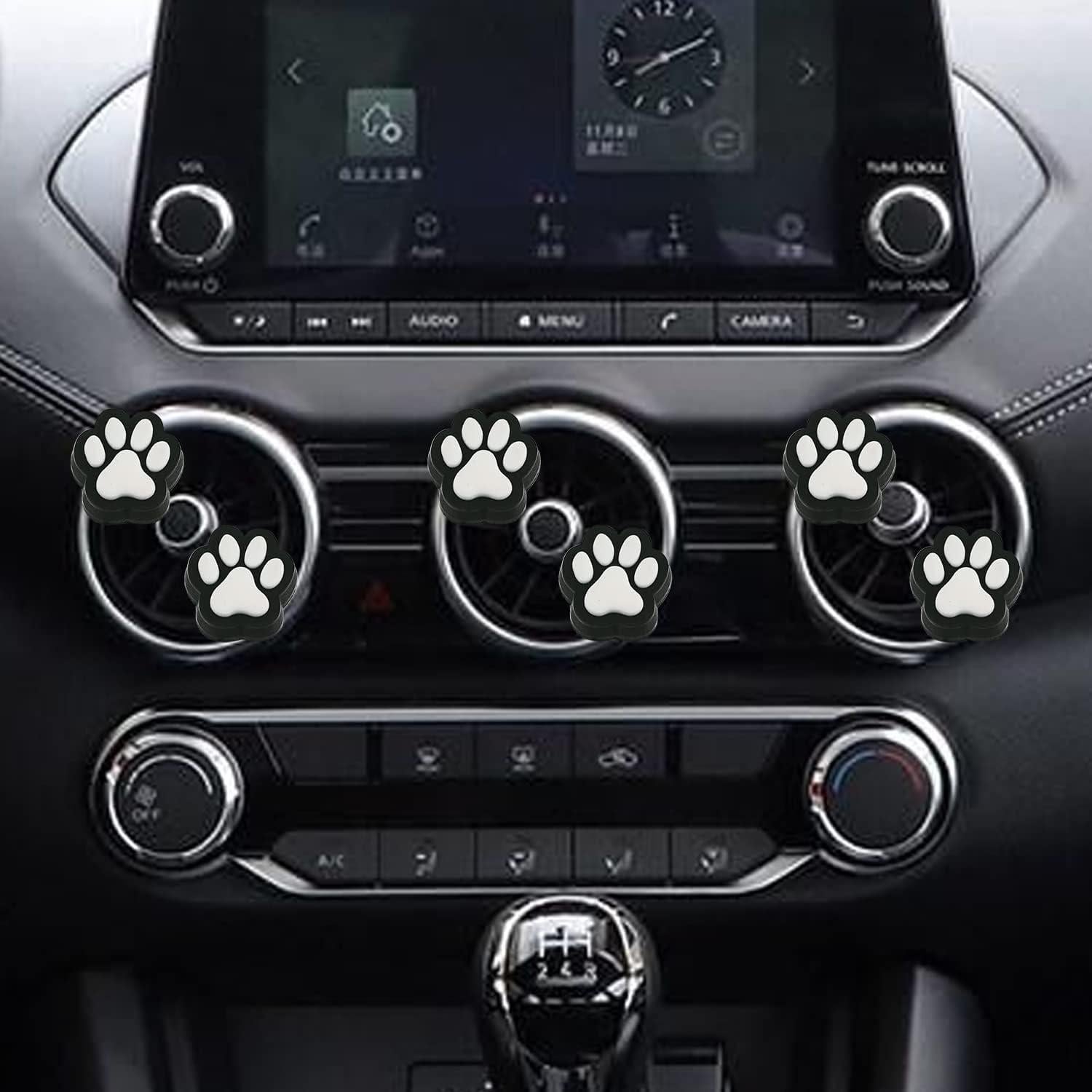 6 Clips Ambientadores de Aire para Auto Gowxs Huella de Perro