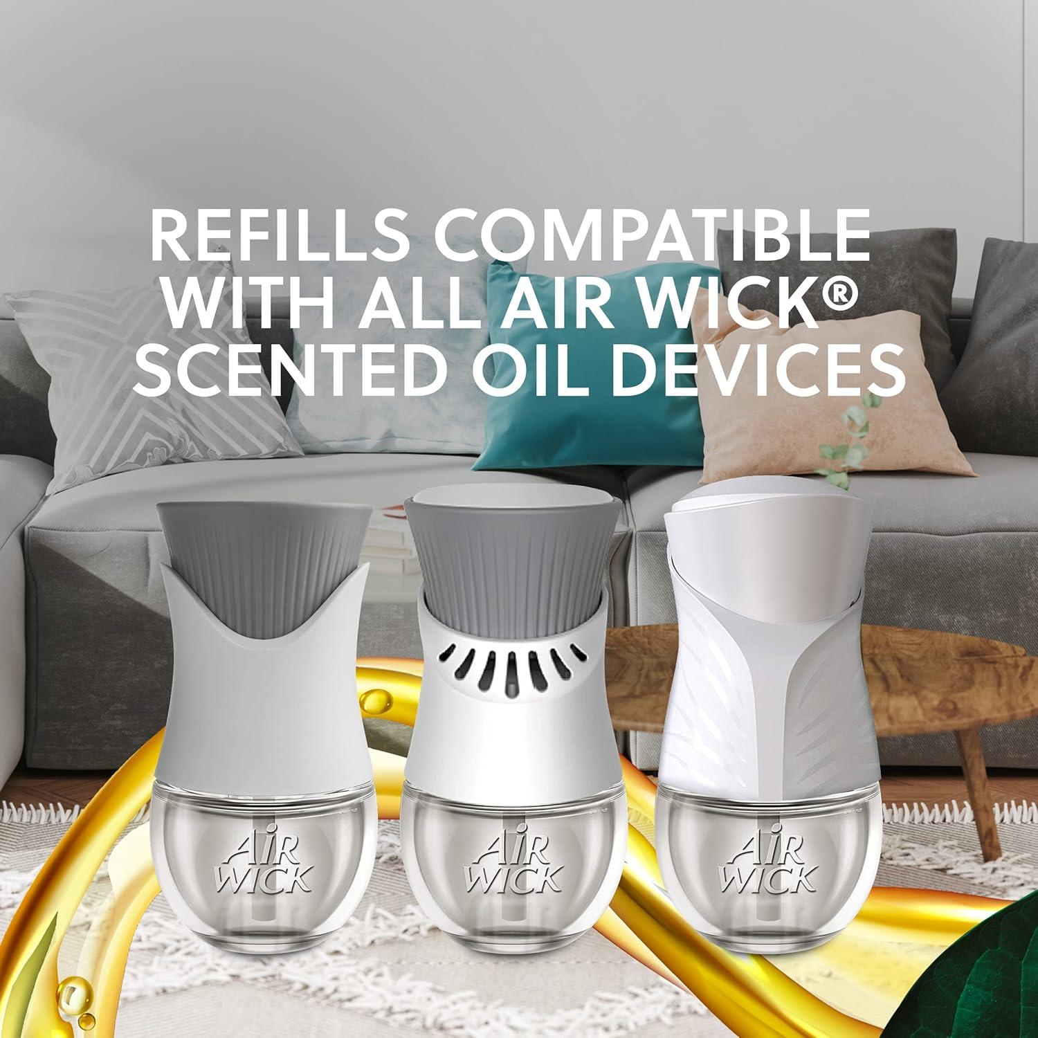 Kit Aceite Aromatizante Air Wick 2 Calentadores + 6 Recargas Ropa Fresca