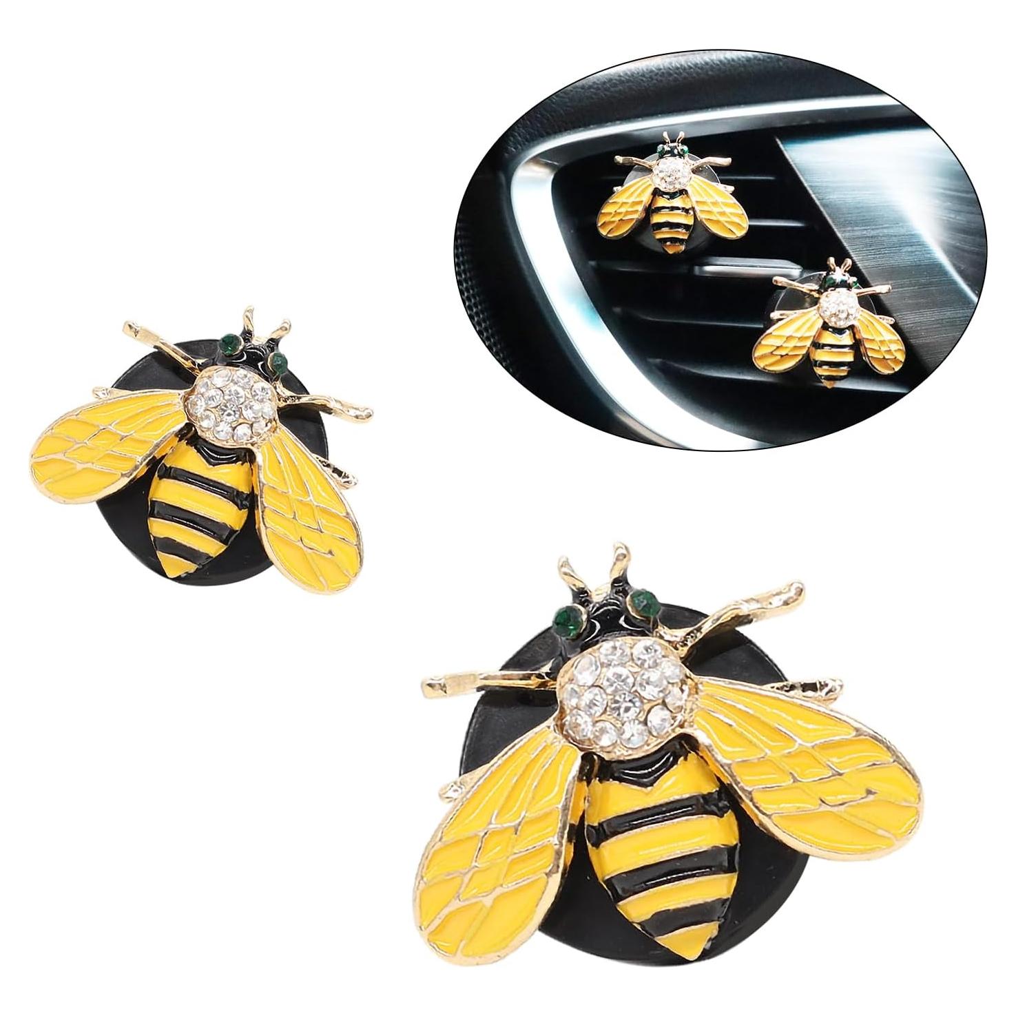 Clip de Ventilación Ambientador Auto ORIESSE Abeja Bling 2pcs
