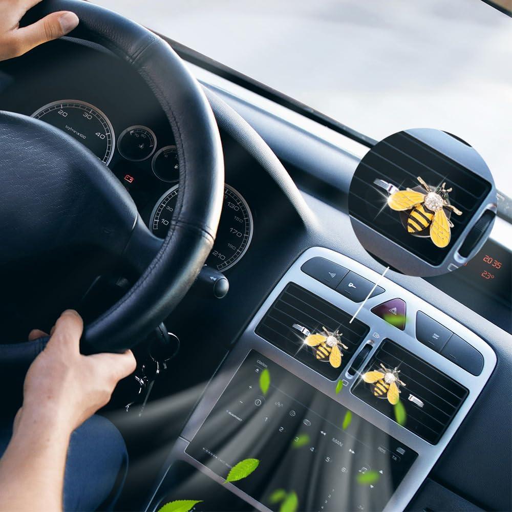 Clip de Ventilación Ambientador Auto ORIESSE Abeja Bling 2pcs