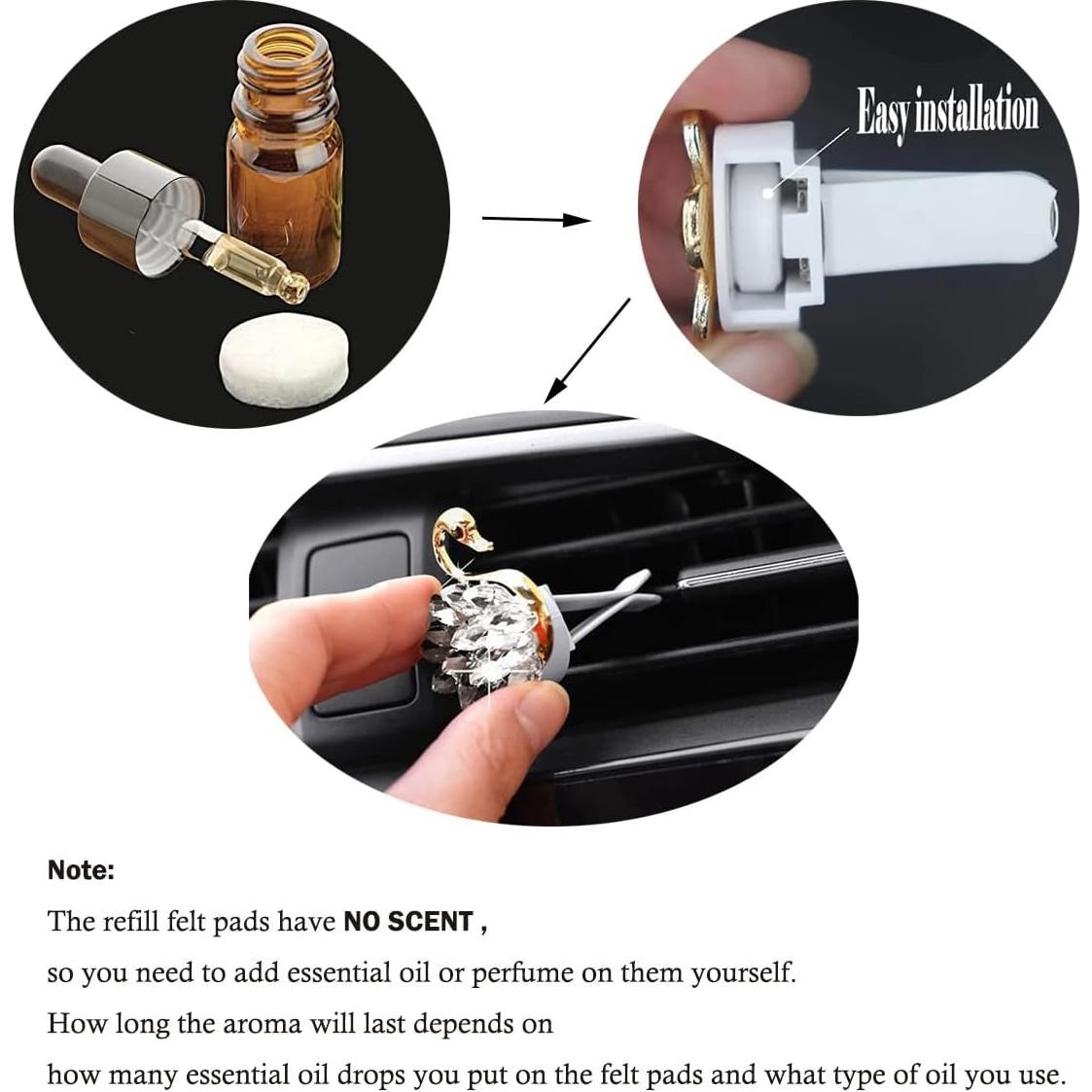 30 Almohadillas de Recarga para Clips de Ventilación Nadiho 16mm