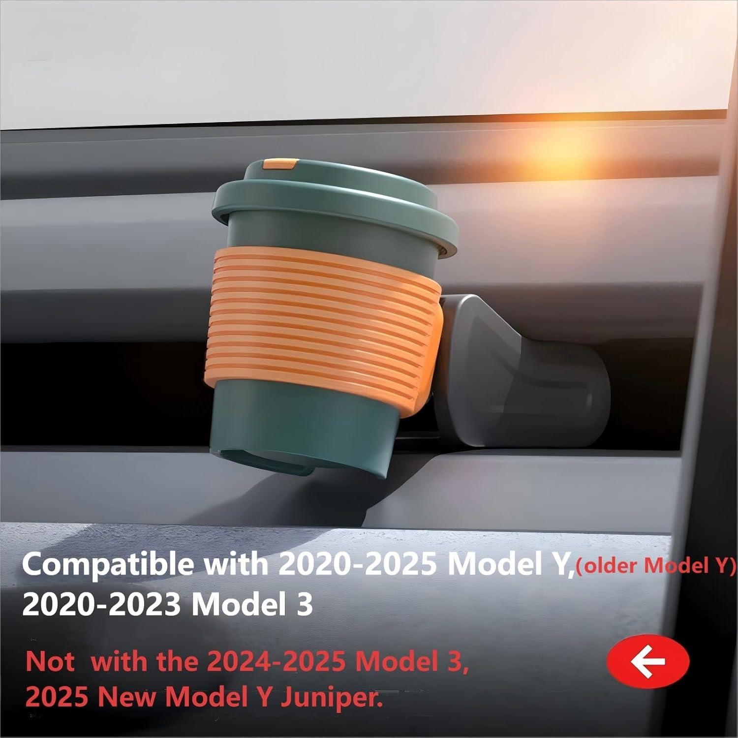Paquete de 4 adaptadores de ambientador Tesla Model 3/Y 2020-2025