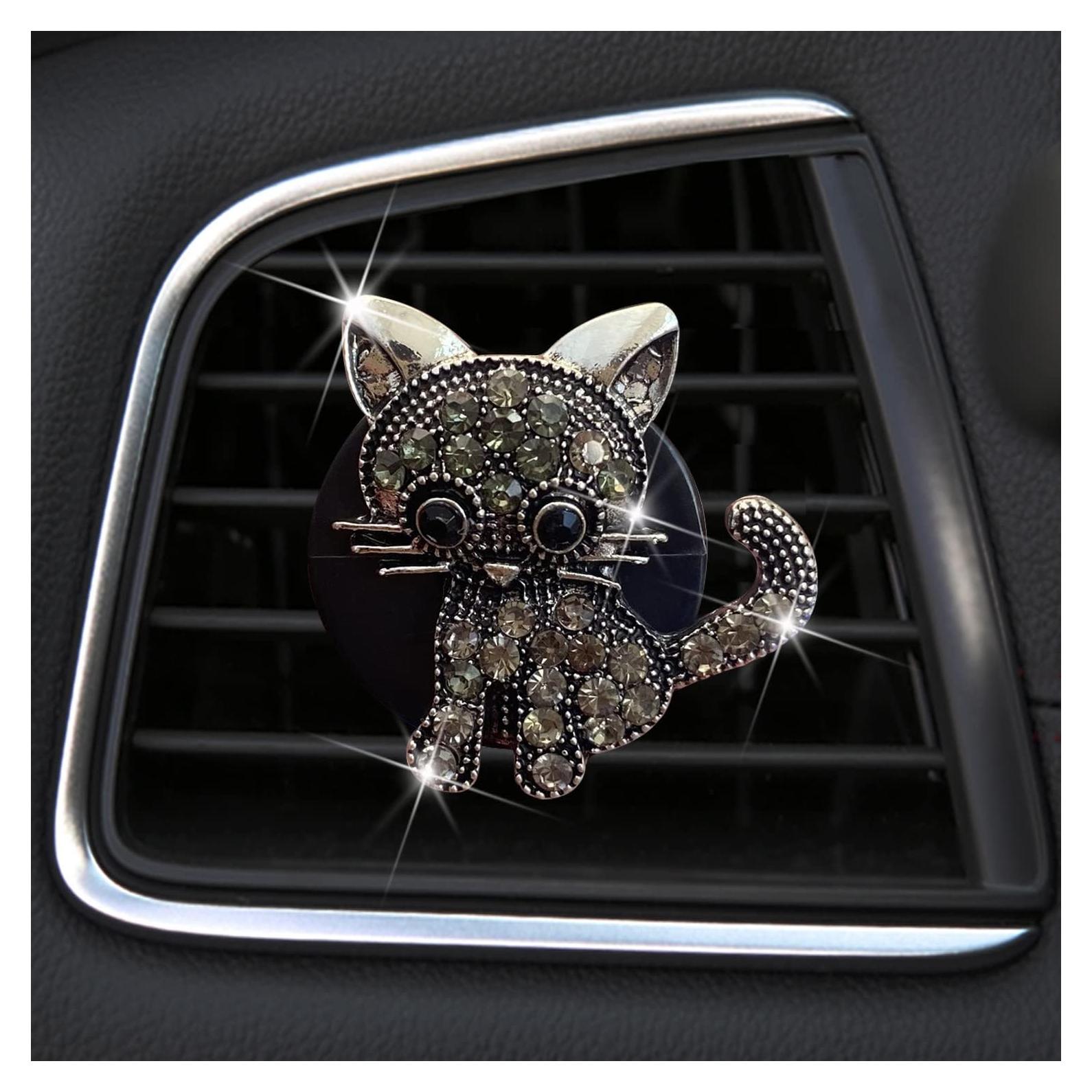 Clip de Ventilación de Auto Sozbkelns Gatito Brillante