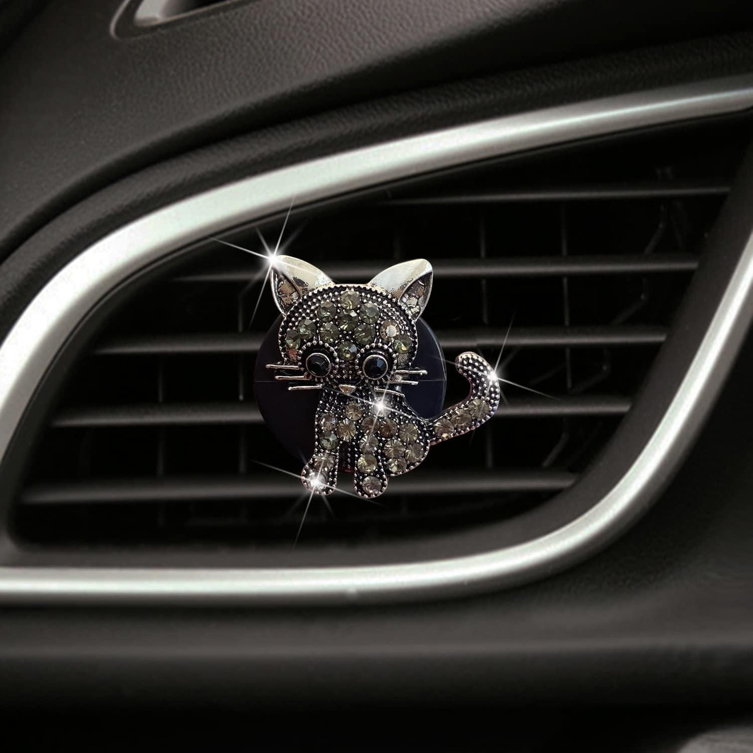 Clip de Ventilación de Auto Sozbkelns Gatito Brillante