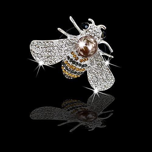 Ambientador de Auto Sozbkelns Abeja Brillante Plata con Fragancia