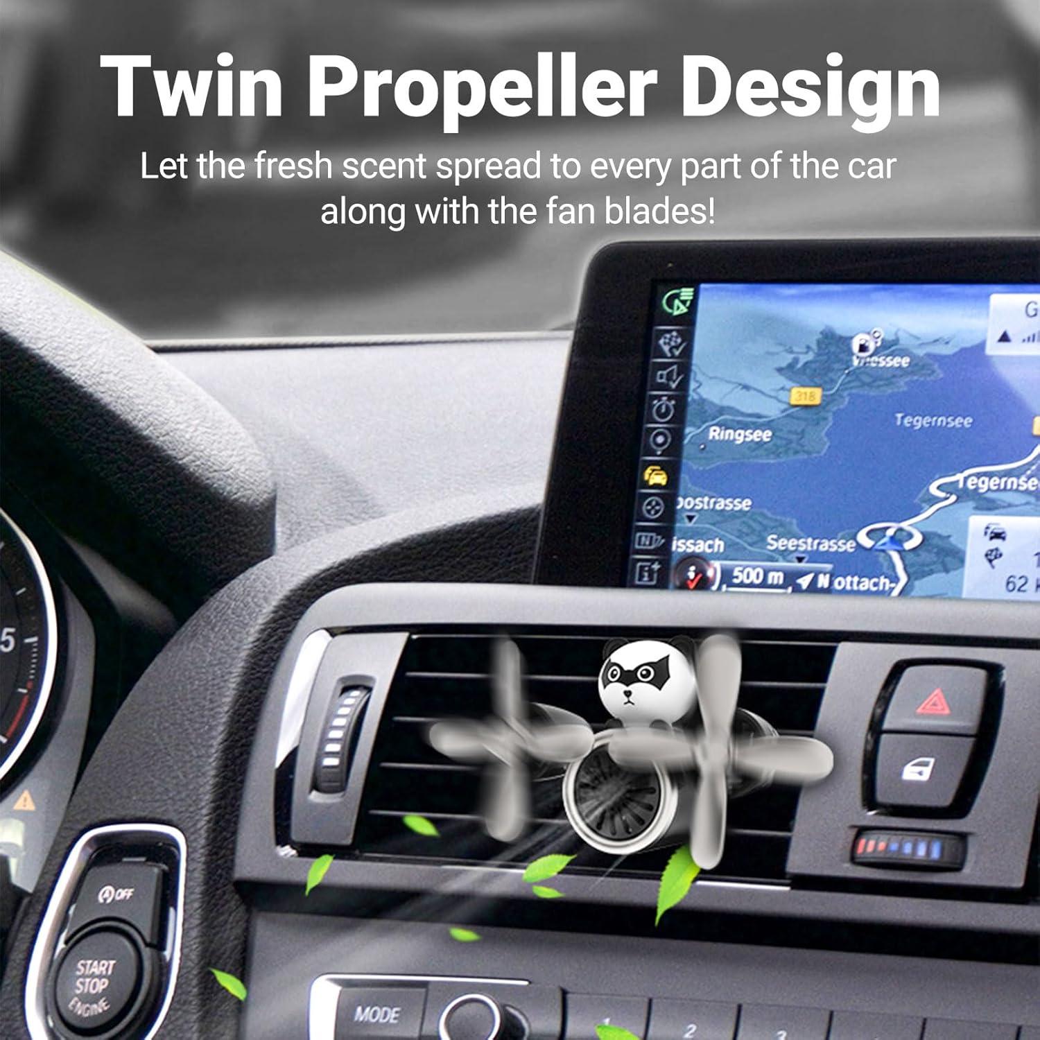 Ambientador de Aire para Coche LISTOCASA Panda 11.5cm