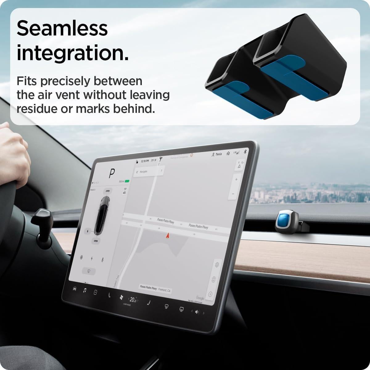Adaptador Ambientador Spigen para Tesla Model 3 y Y 2023-2024 - 2 Piezas