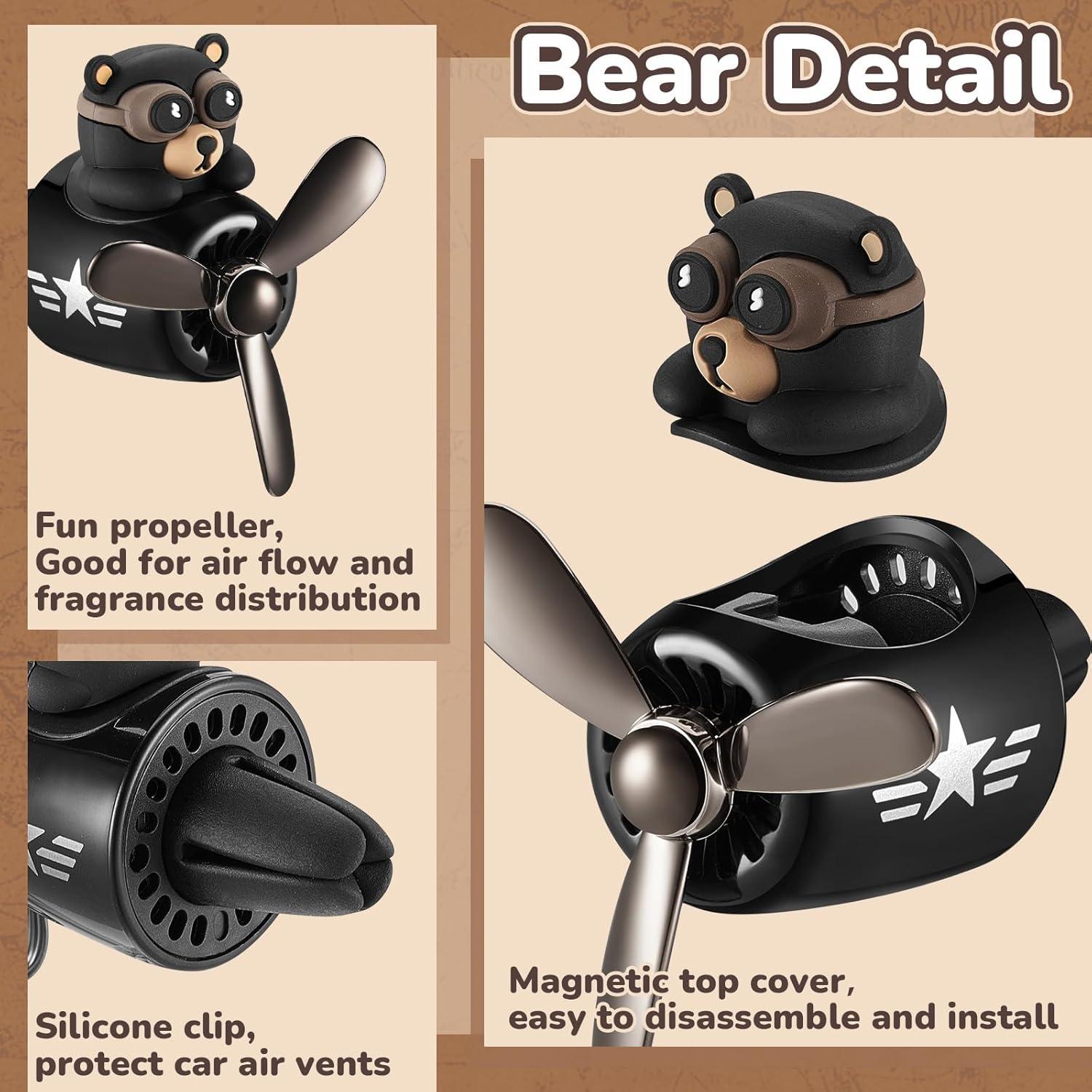 Ambientadores de coche Tallew en forma de oso - 2 piezas