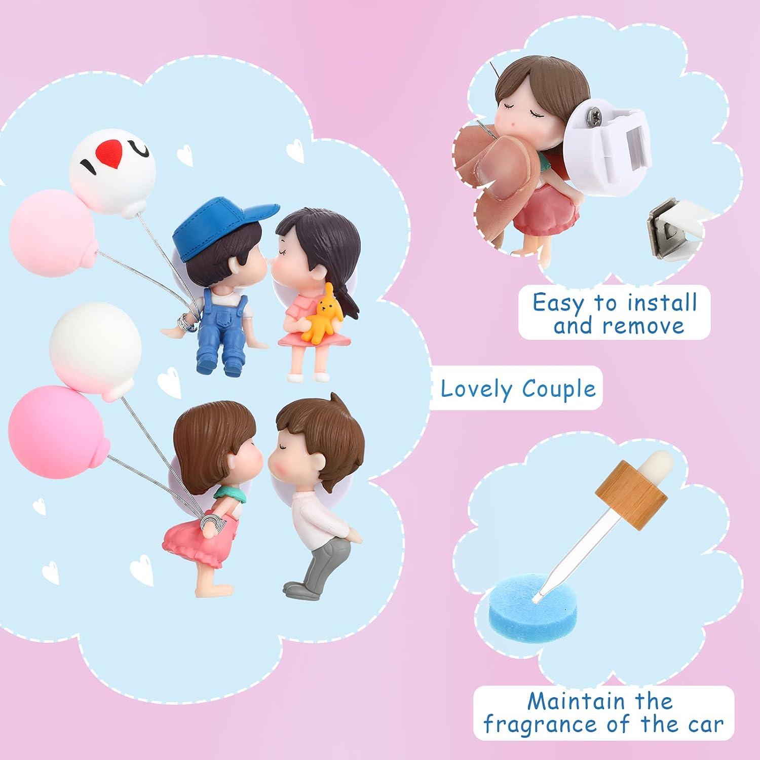 Clips Difusores de Aire para Auto Frienda - 4 Piezas Lindo Diseño