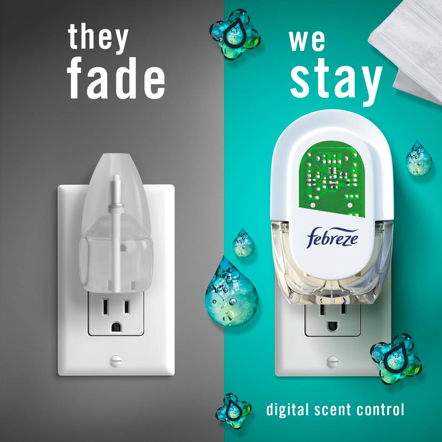 Febreze Ambientador Enchufe Unstopables Fresco 3 Recargas 24.6g