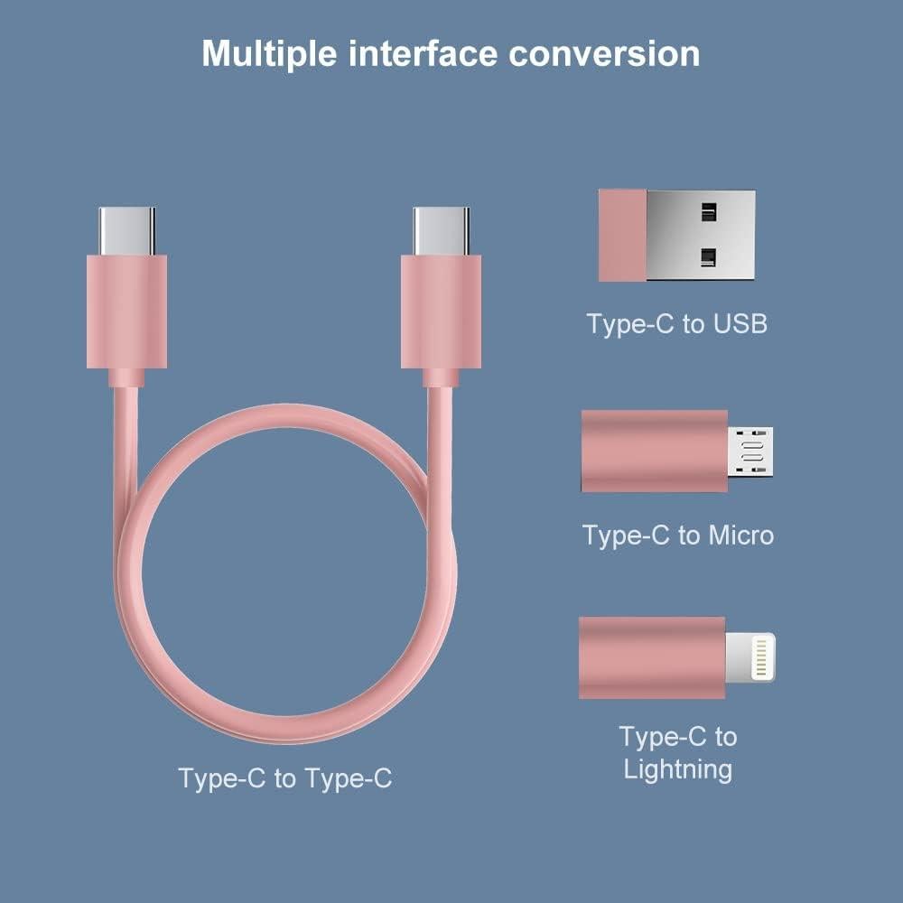 Kit Adaptador USB C YANZIE con Cable y Soporte SIM Rosa