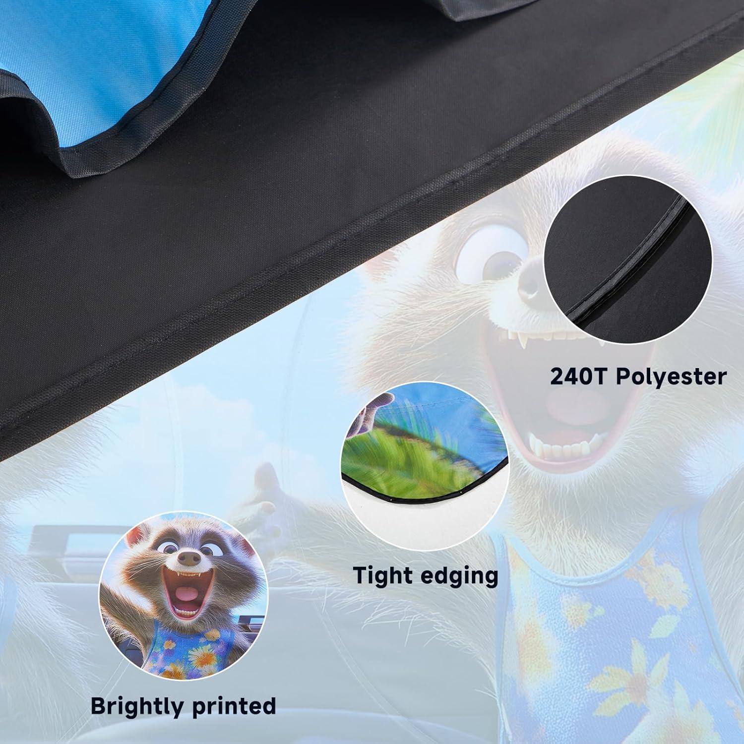 Parasol para Parabrisas de Coche ARANA Mapaches Felices 165x81cm